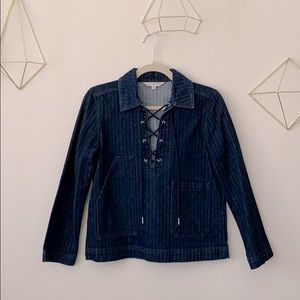 Marc by Marc Jacobs | Striped Denim Top | XS